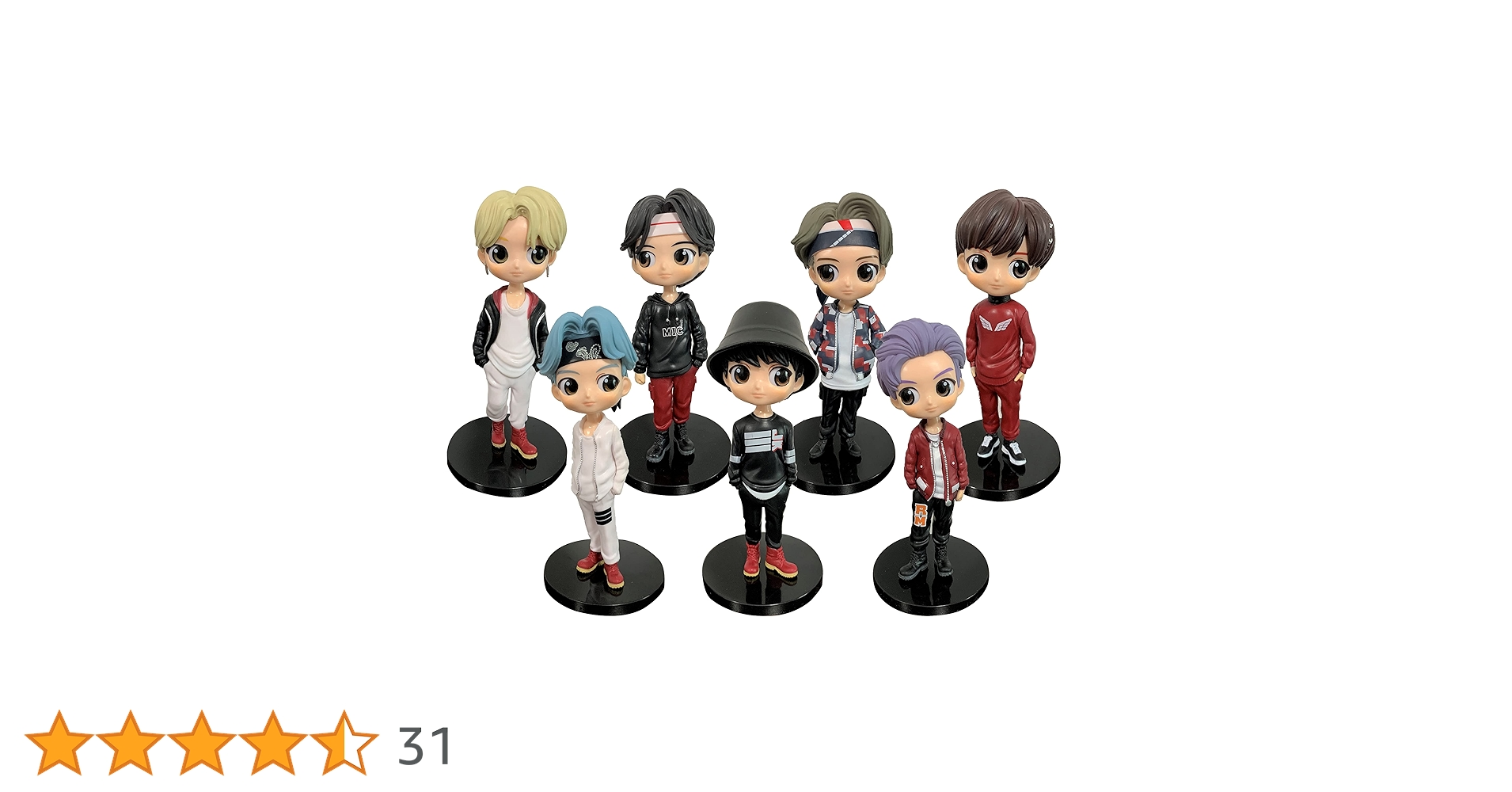 BTS ミニドール　7体セット Amazon.co.jp: 7PCSBTSフィギュアBTSミニドールドールデラックス